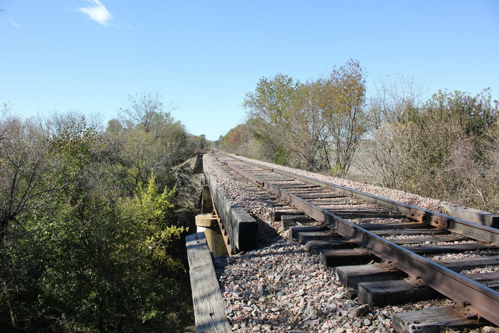 Looking north